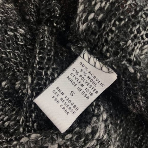 Ilook Oversized Sheer Knit Gray Hi-Low Sweater Top - Picture 6 of 8